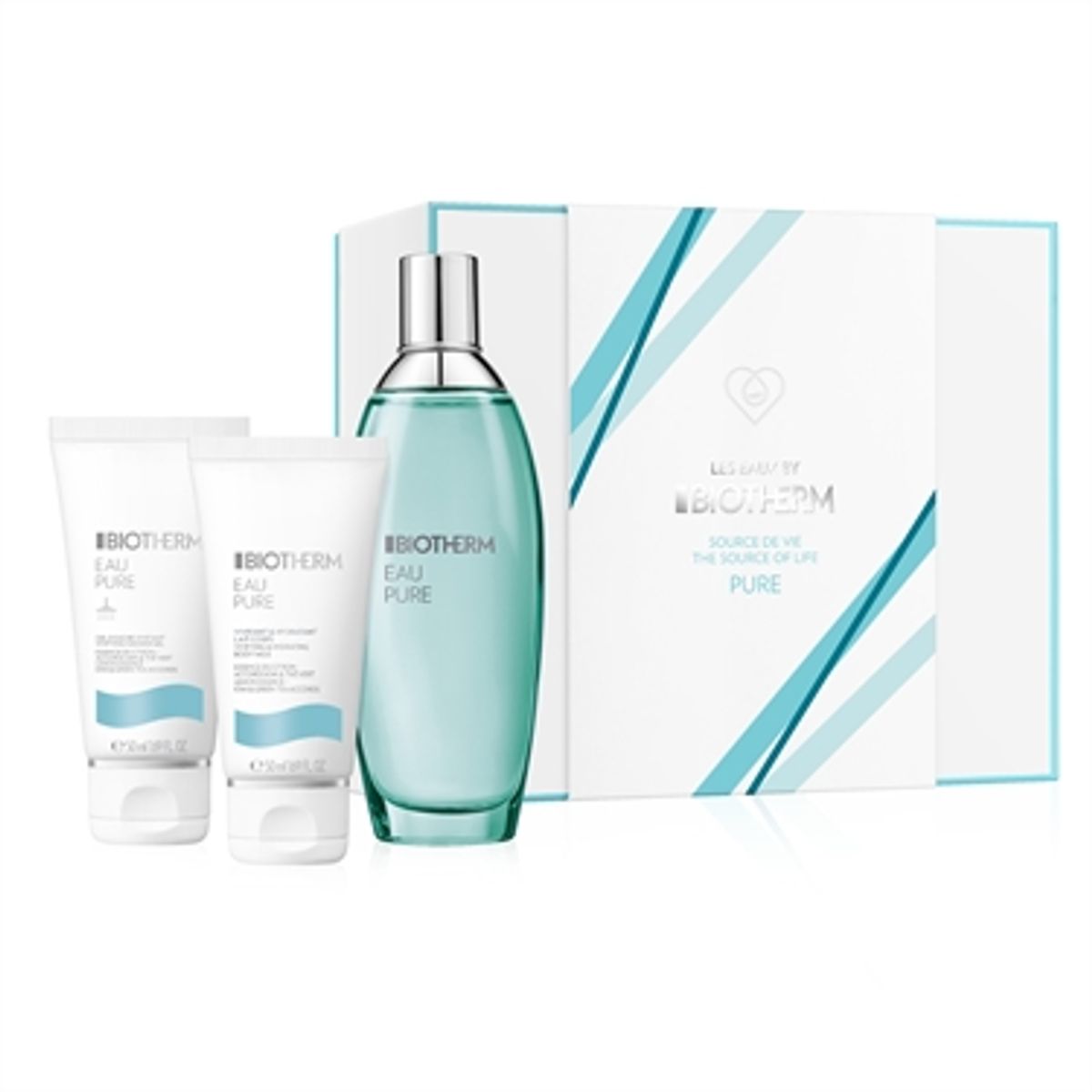 Biotherm Eau Pure Eau De Toilette 100 ml + Shower Gel 50 ml+ Body Cream 50 ml Gavesæt