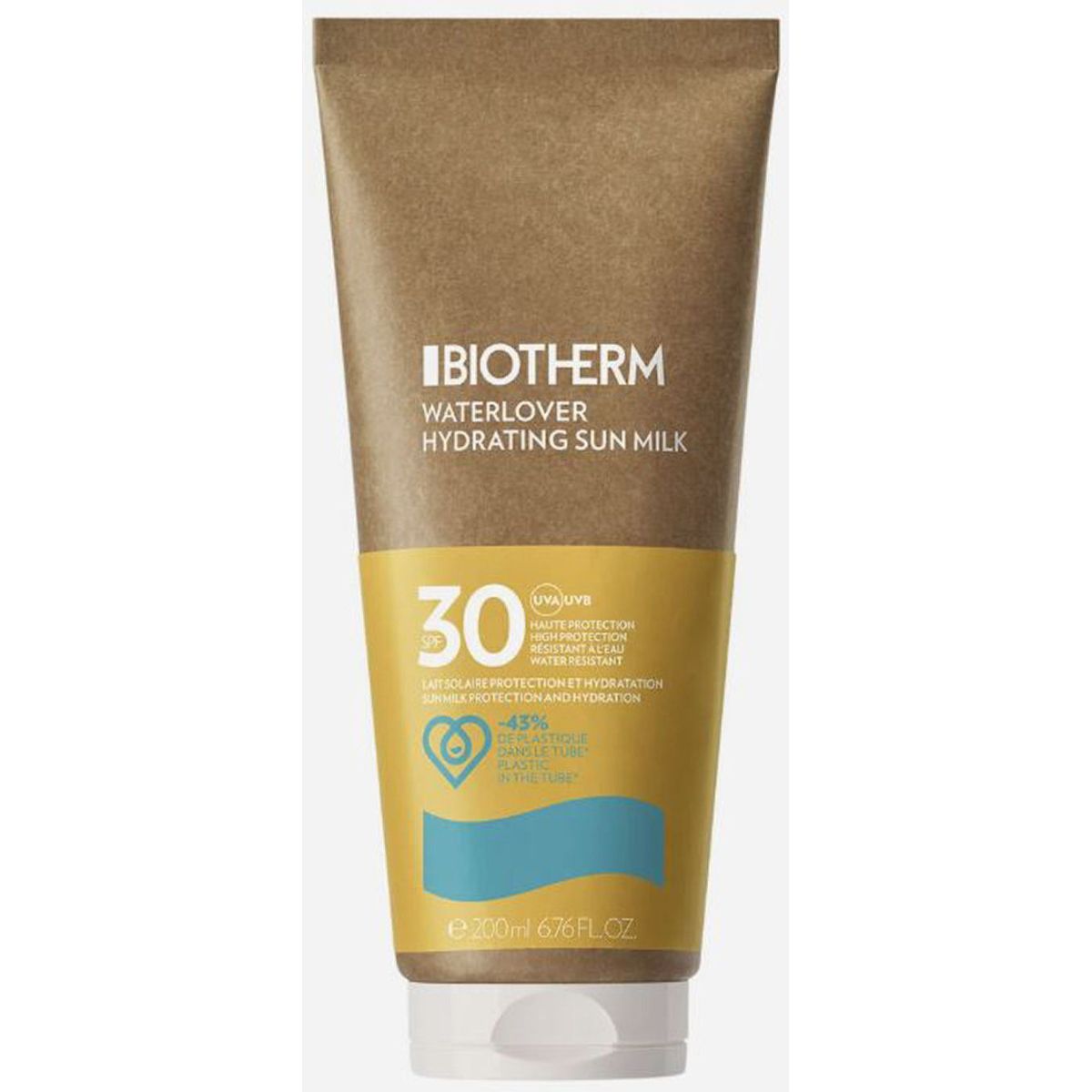 Biotherm waterlover hydrating sun milk SPF30 high protection 200ml