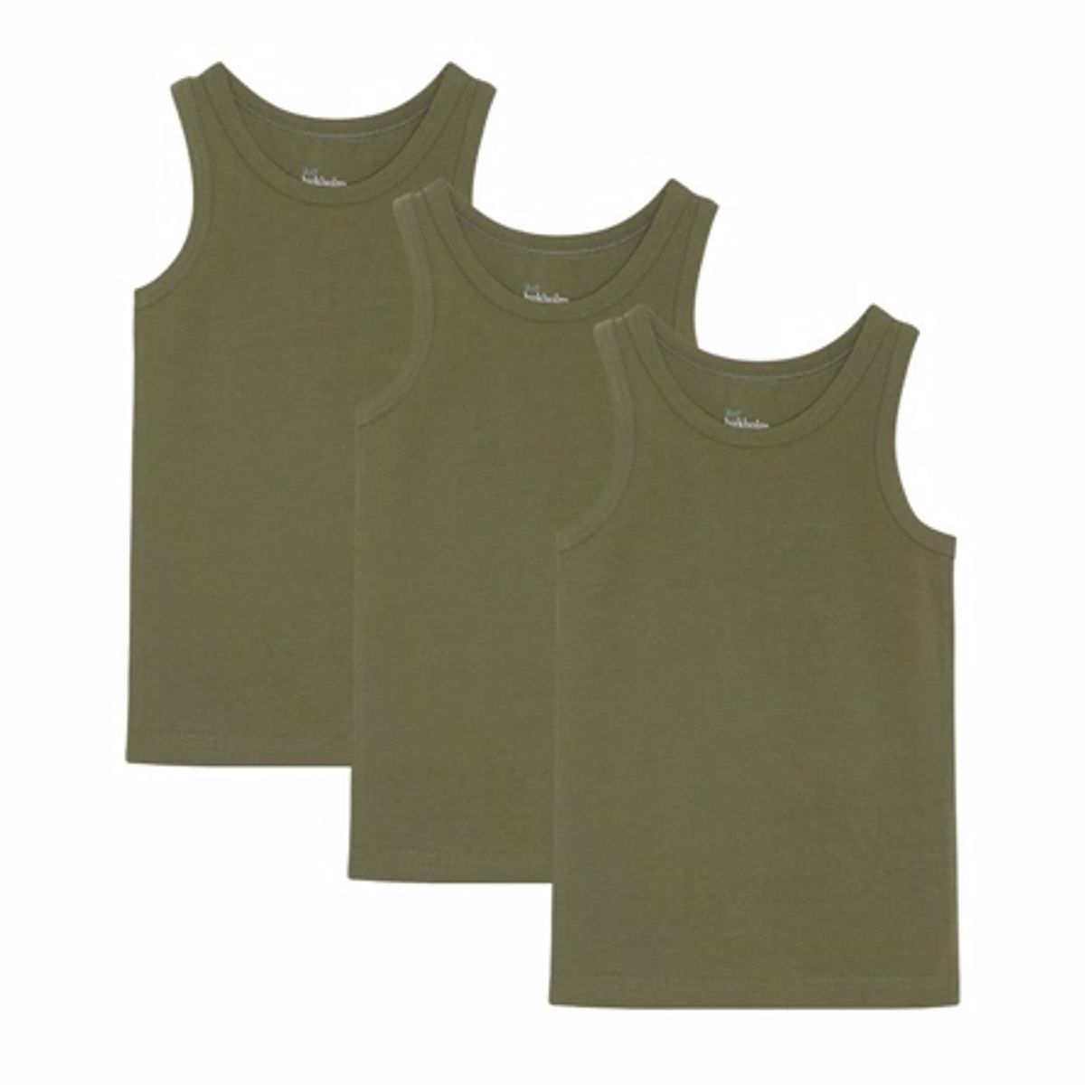 BIRKHOLM 3-Pak Tanktops Army Grøn