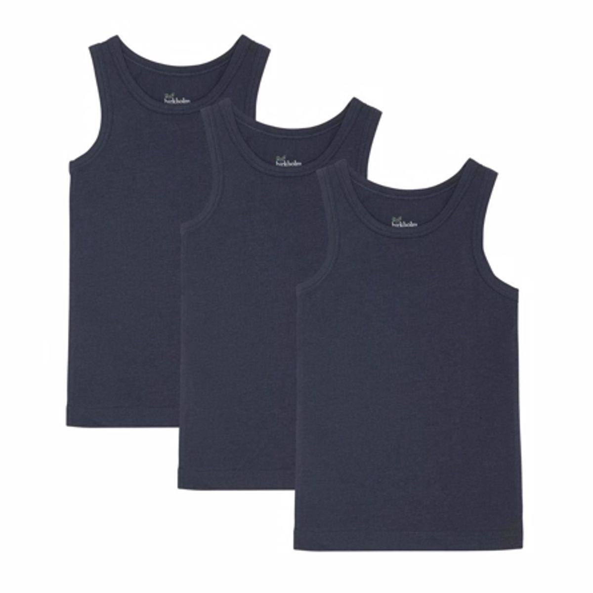 BIRKHOLM 3-Pak Tanktops Navy Blå