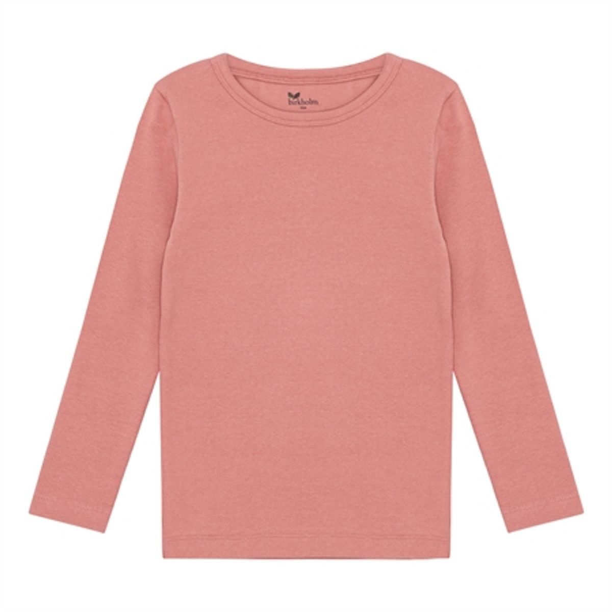 BIRKHOLM Rib Bluse Falmet Rosa