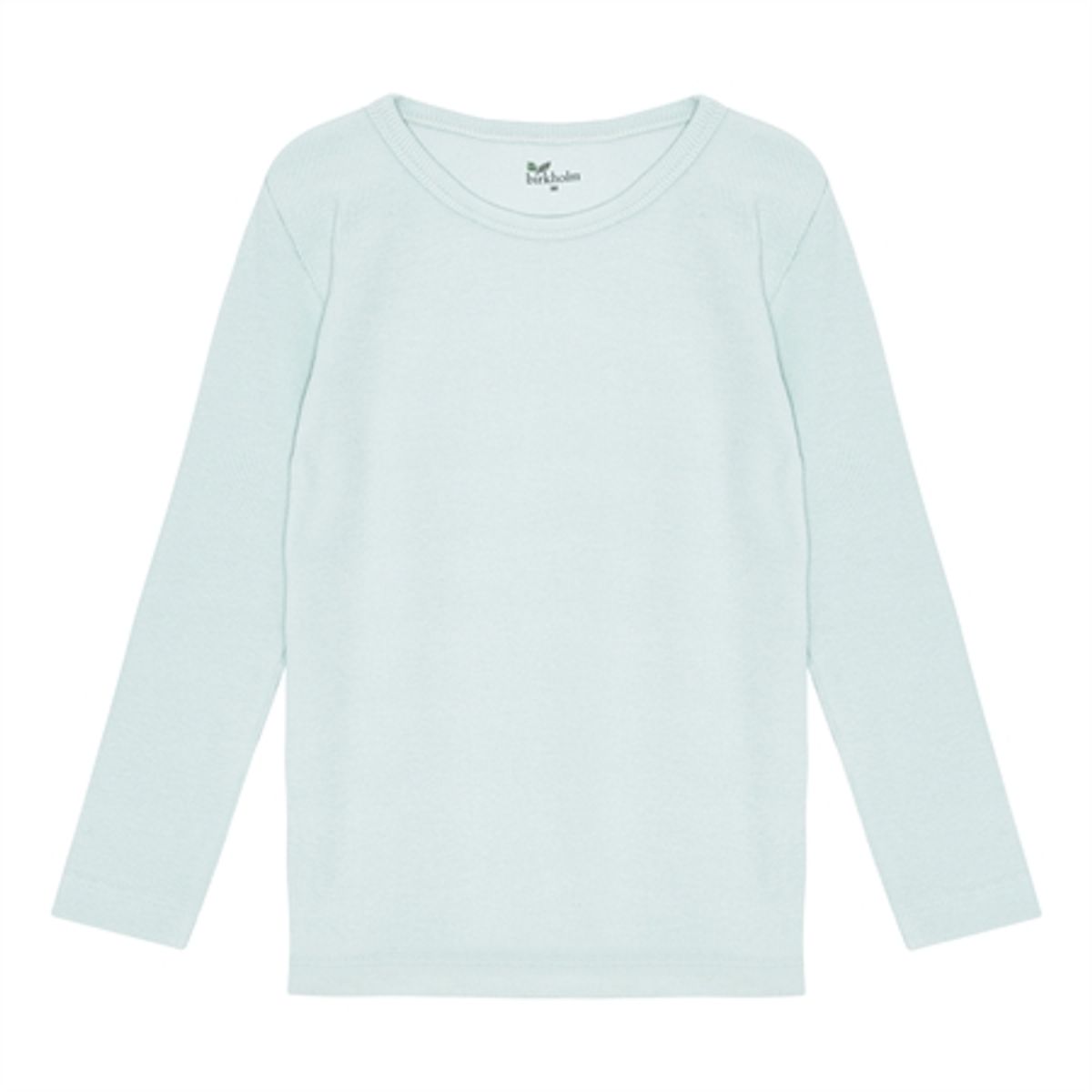 BIRKHOLM Rib Bluse Pastel Blå