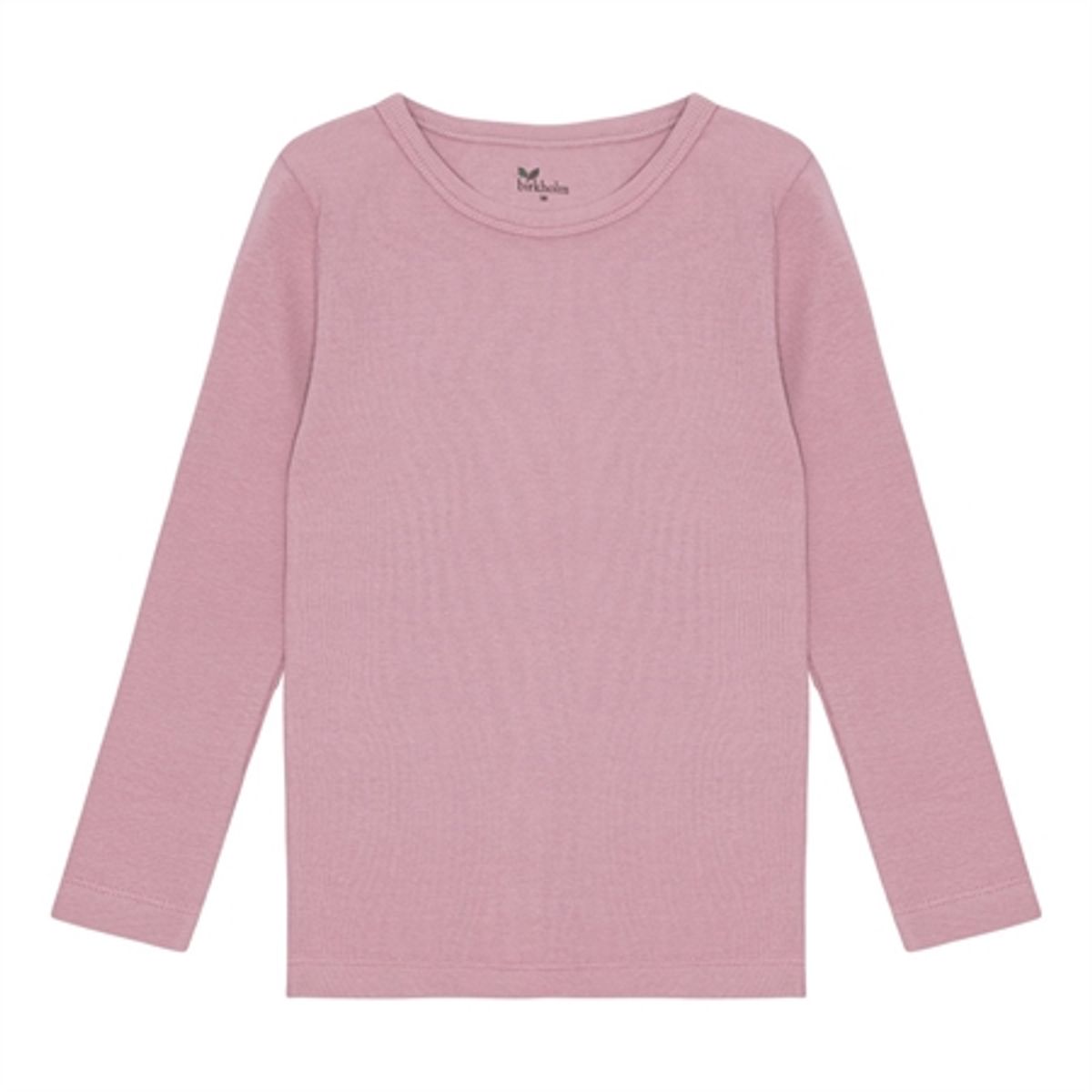 BIRKHOLM Rib Bluse Skygge Rosa