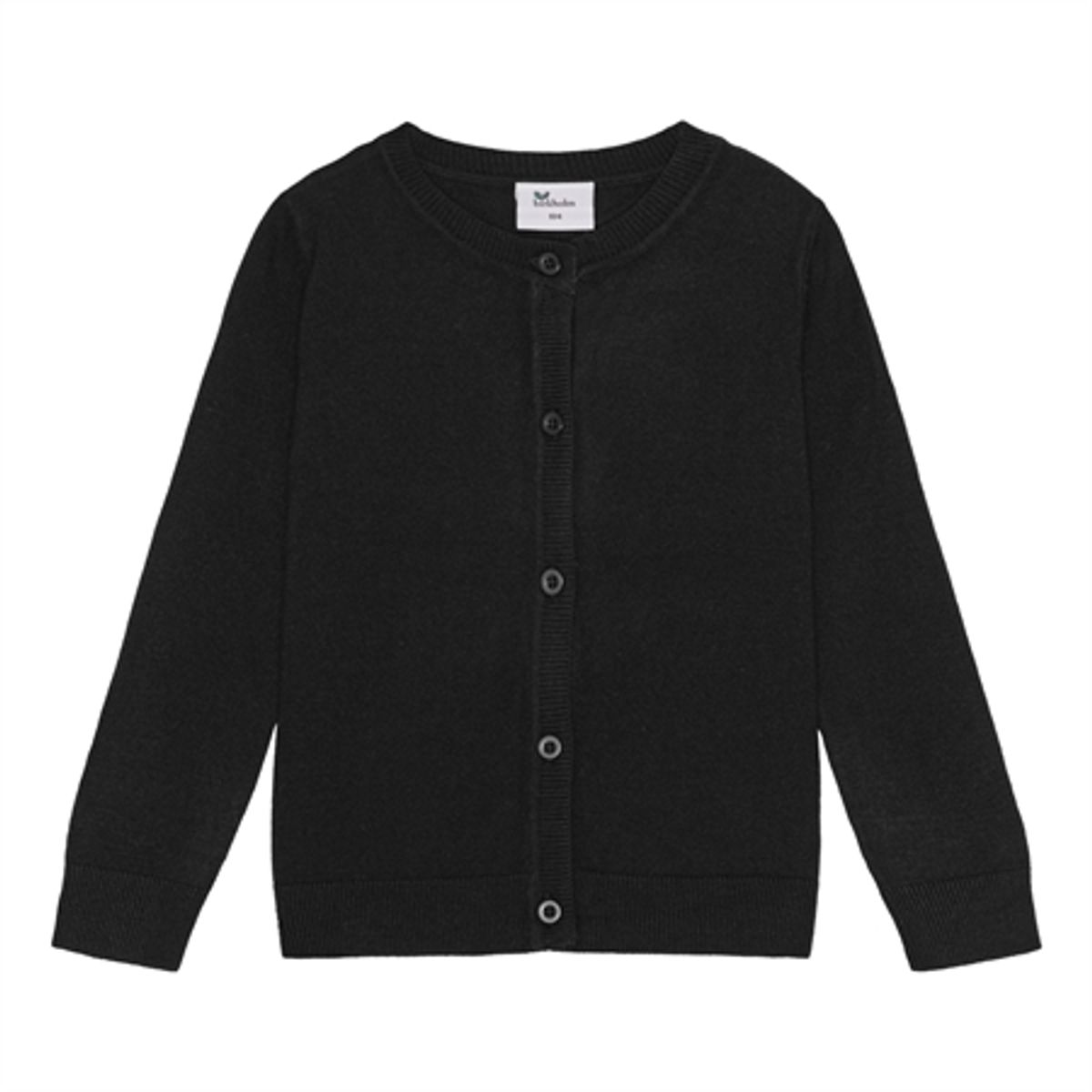 BIRKHOLM Strik Cardigan Midnat Sort