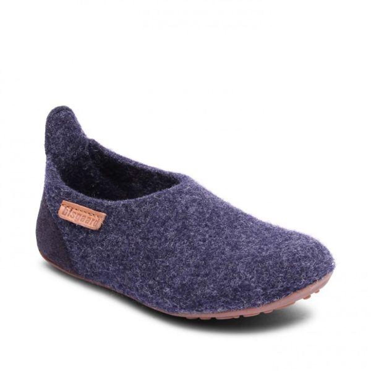 Bisgaard - Uldhjemmesko Wool Basic - Blue - 29