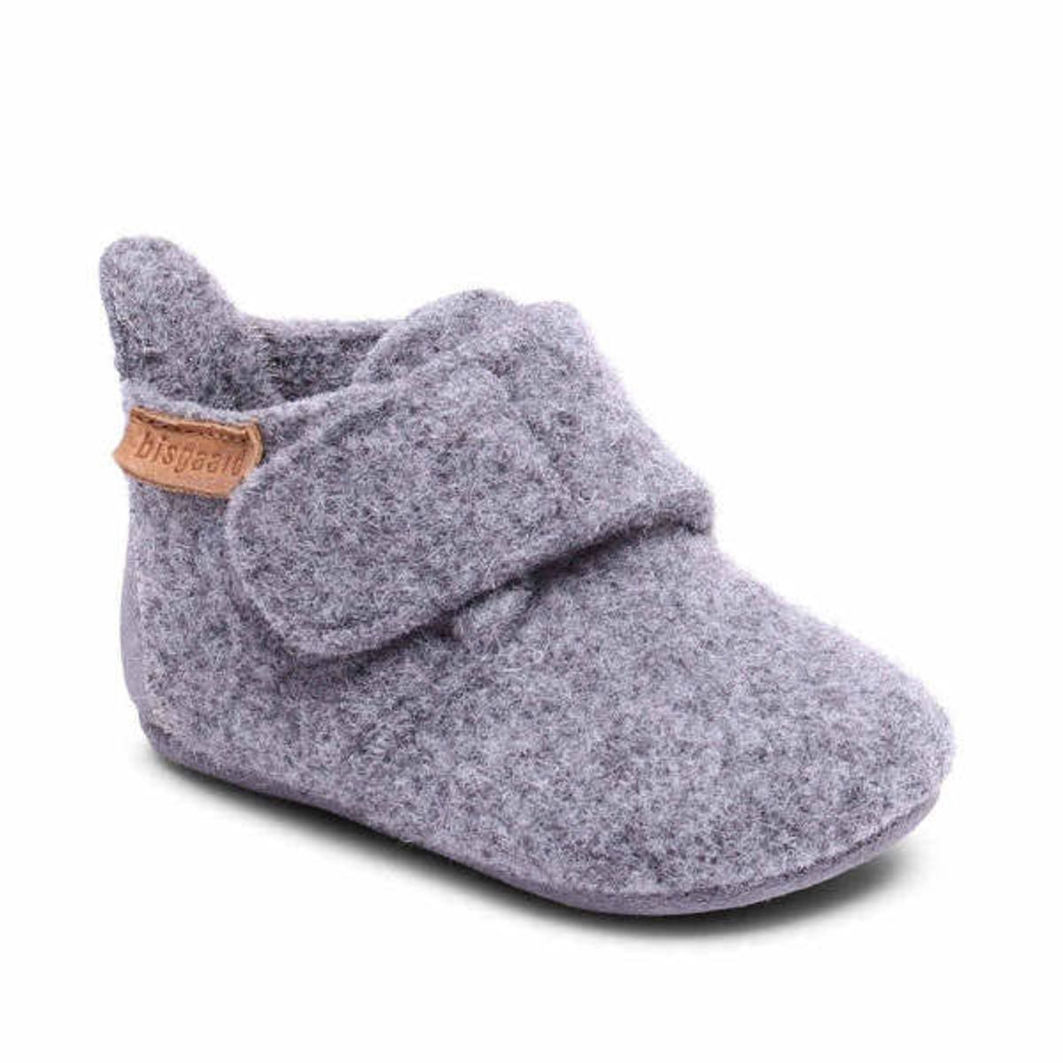 Bisgaard - Uldhjemmesko Wool Star - Grey - 25