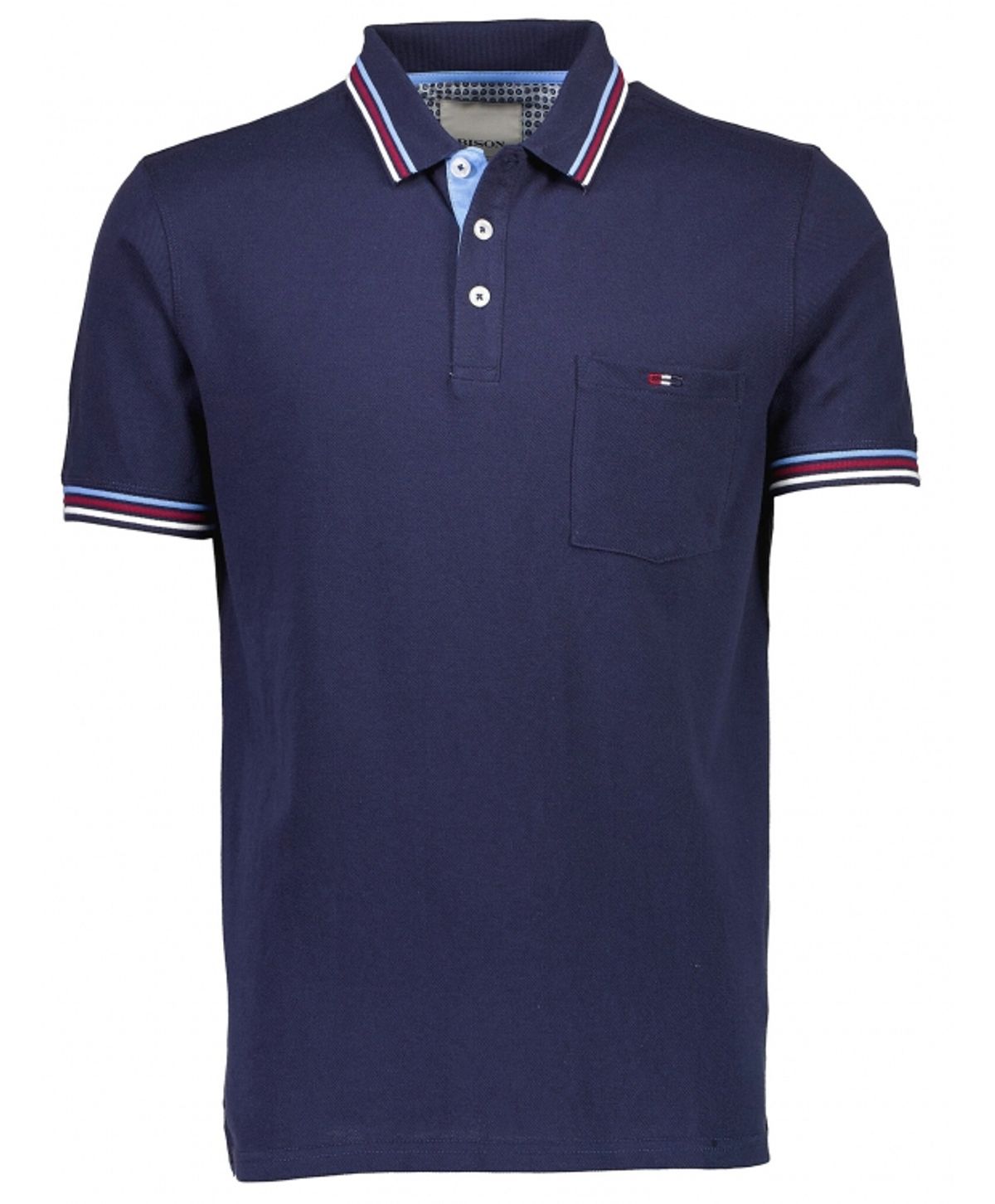 Bison polo i Navy til herre | Regular fit |