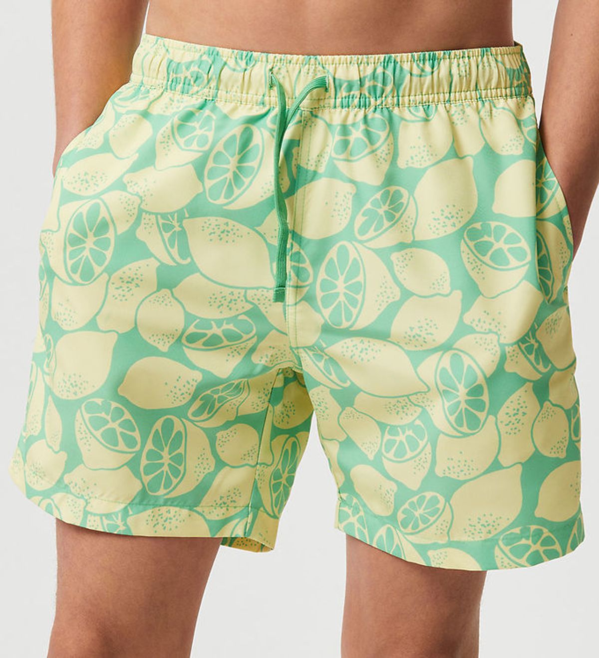 Björn Borg Badeshorts - Borg Print - Limoncello Big