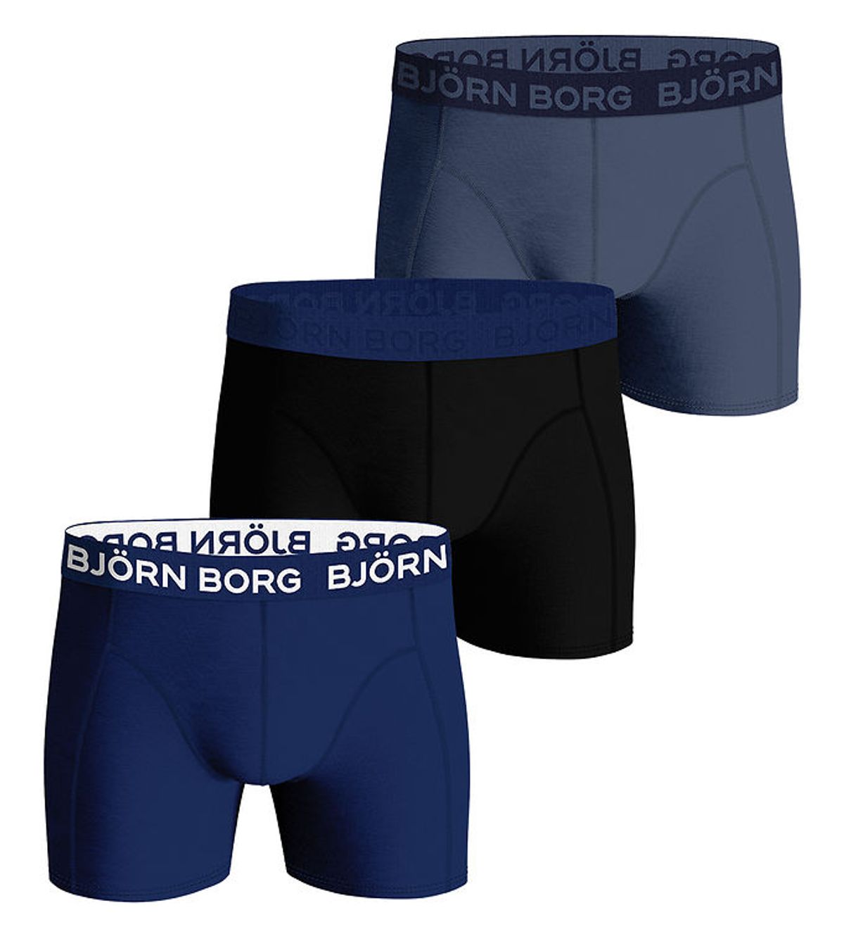 Björn Borg Boxershorts - 3-pak - Sort/Blå