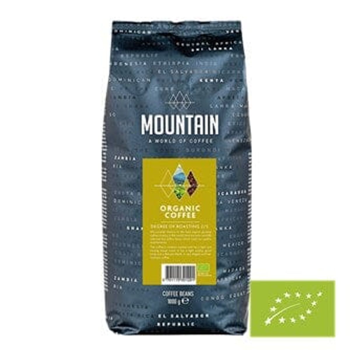 BKI - Mountain Økologisk Hele Kaffebønner 1 KG