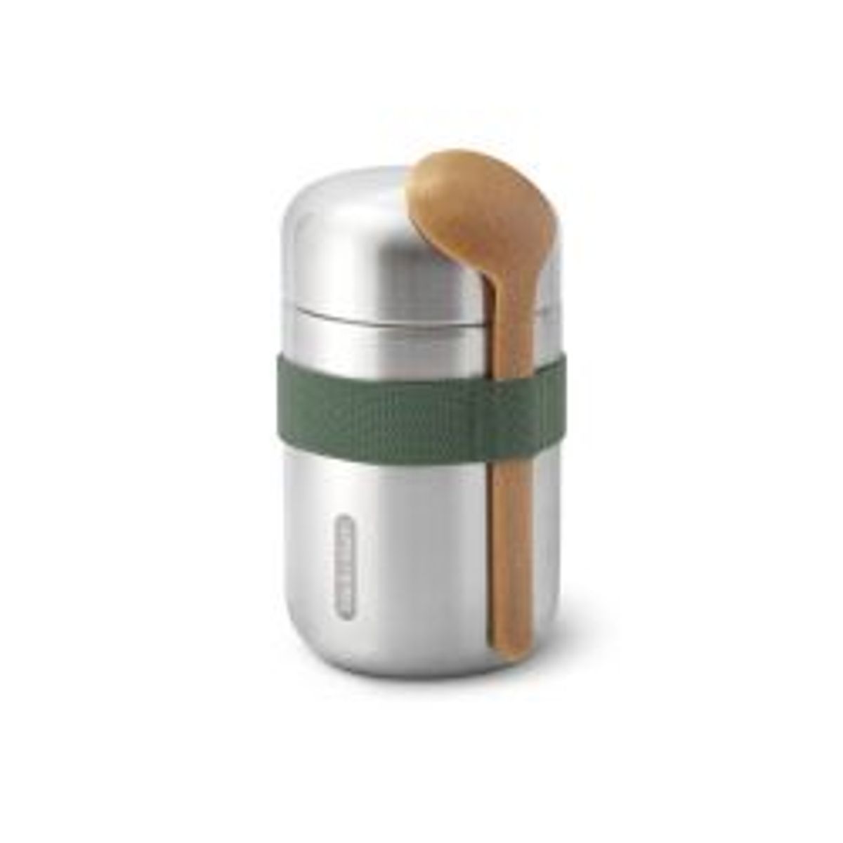 Black + Blum Food Flask 400 Ml - Silver/ Olive - Str. 400ml - Termomadkasse