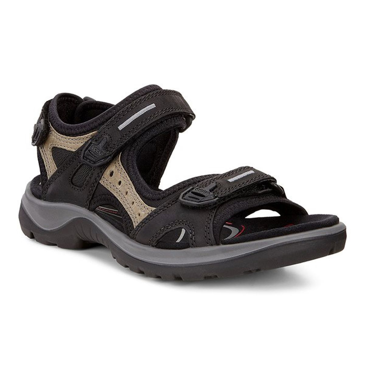 Black Friday Ecco Offroad YucaOrange Dame Beigeal, Sort/mole-36 - Sandaler