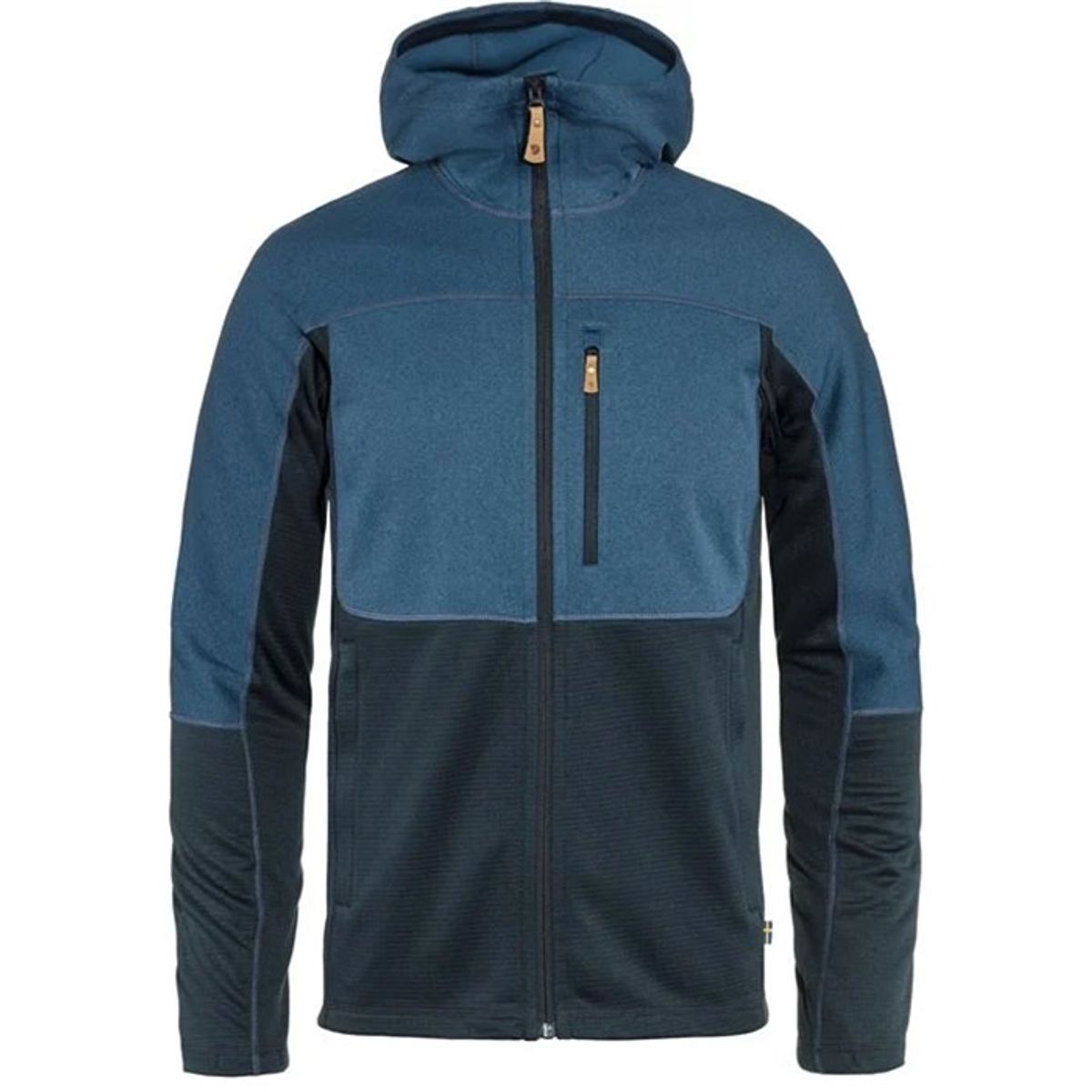 Black Friday Fjällräven Abisko Trail Fleece-Blå Blå/Mørkeblå-L - Fleecejakker