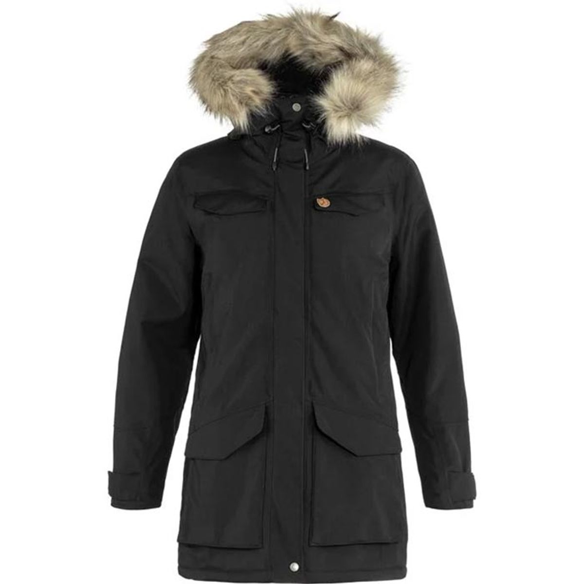 Black Friday Fjällräven Nuuk Parka Kvinder / Damer-Sort-L - Jakker