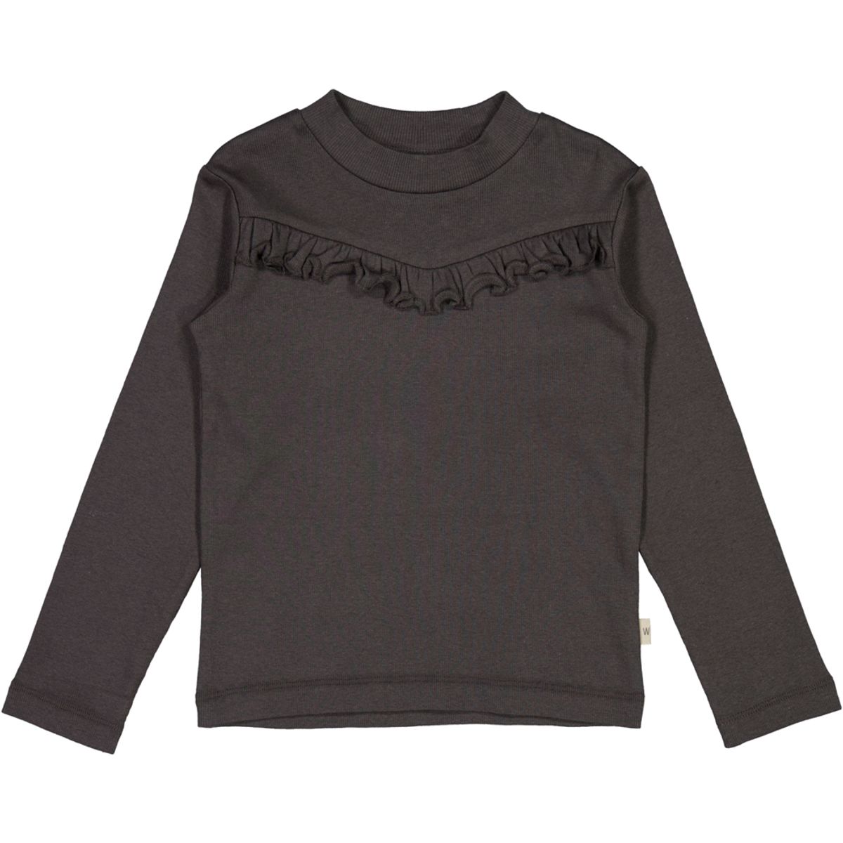 Black granite rib bluse (7 år/122 cm)