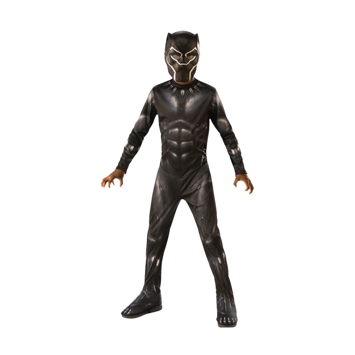 Black Panther Classic kostume med maske str. 7-8 år