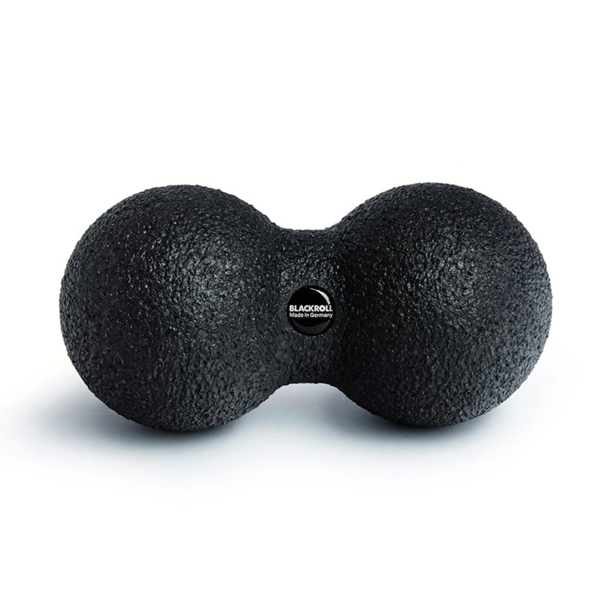 Blackroll Duoball massagebold (Ø: 8 cm). Fremstillet af genanvendelige materialer. Perfekt til massage af ømme punkter på kroppen