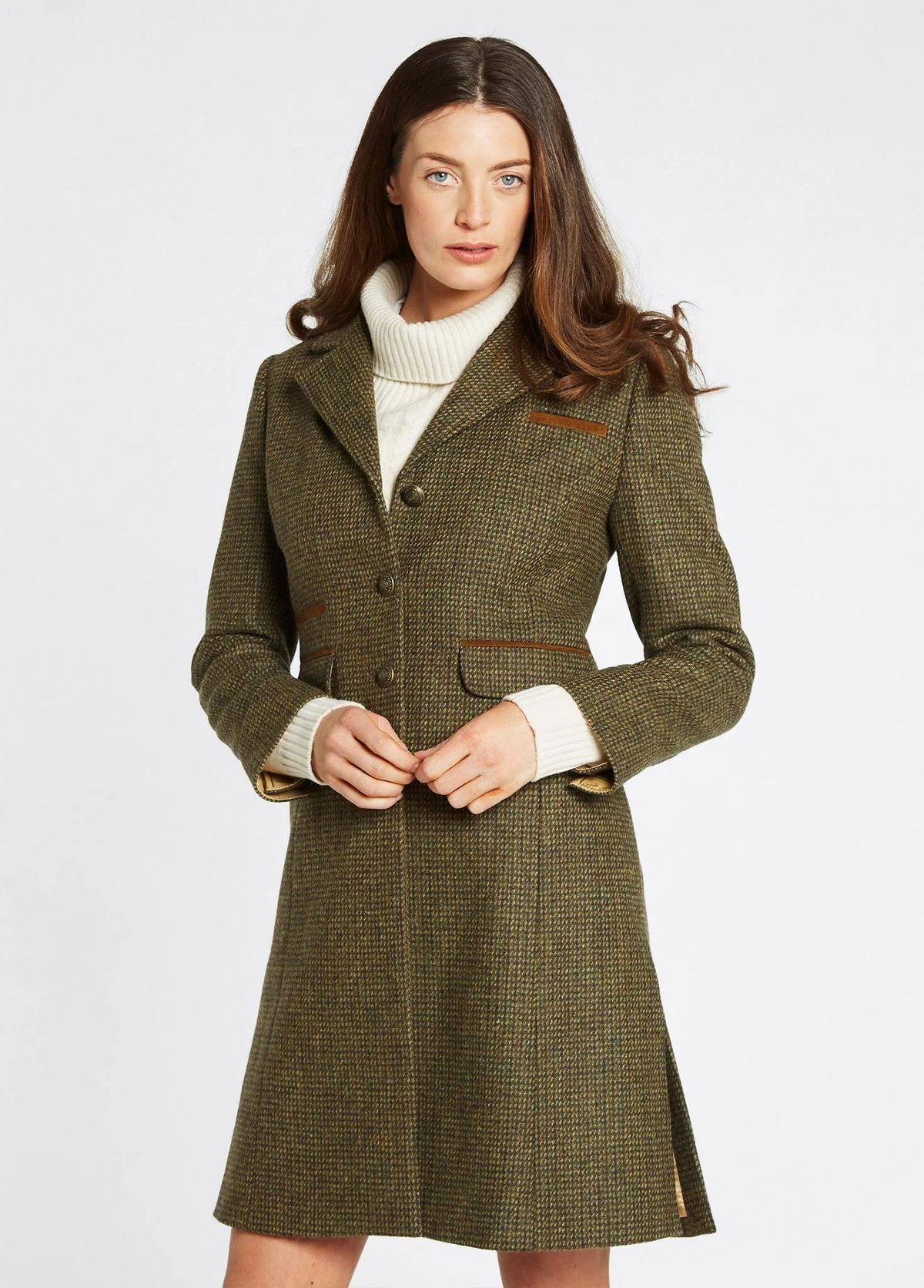 Blackthorn 3/4 Tweed coat, Heath - 34 (UK8)