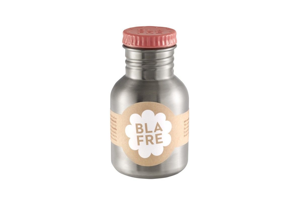 Blafre stålflaske 300ml, rosa låg