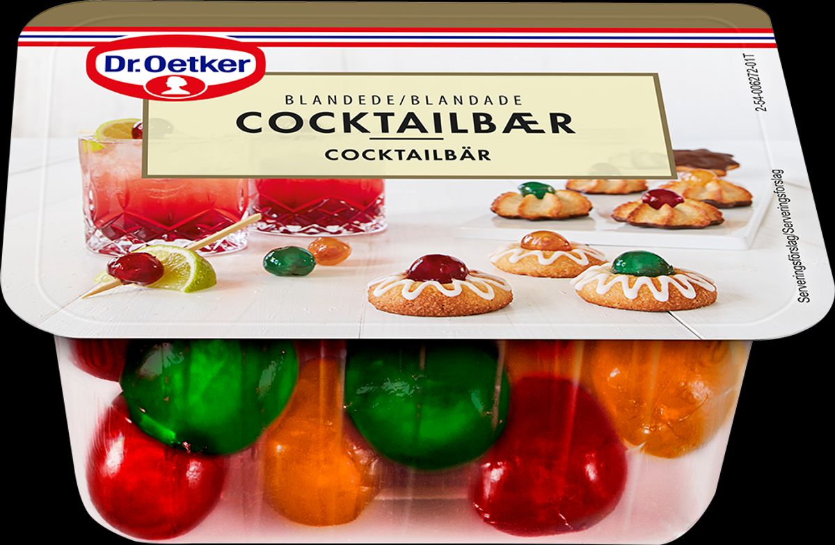 Blandede Cocktailbær 100 g - Dr. Oetker