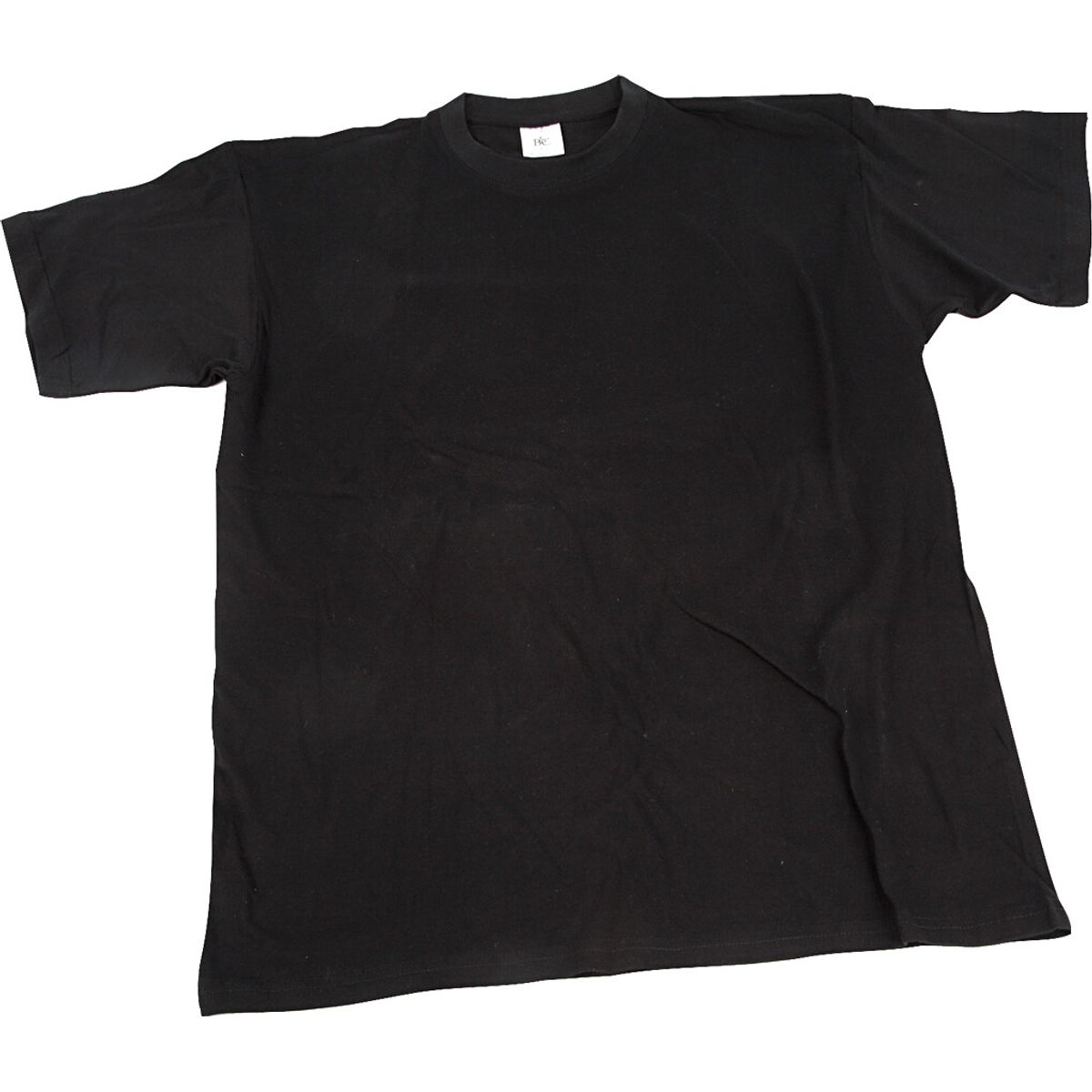 Blank T-shirt Til Maling - B 40 Cm - Str. 7-8 år - Rund Hals - Sort