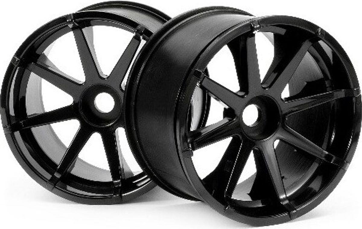 Blast Wheel Black (115x70mm 7inch/2pcs) - Hp3256 - Hpi Racing