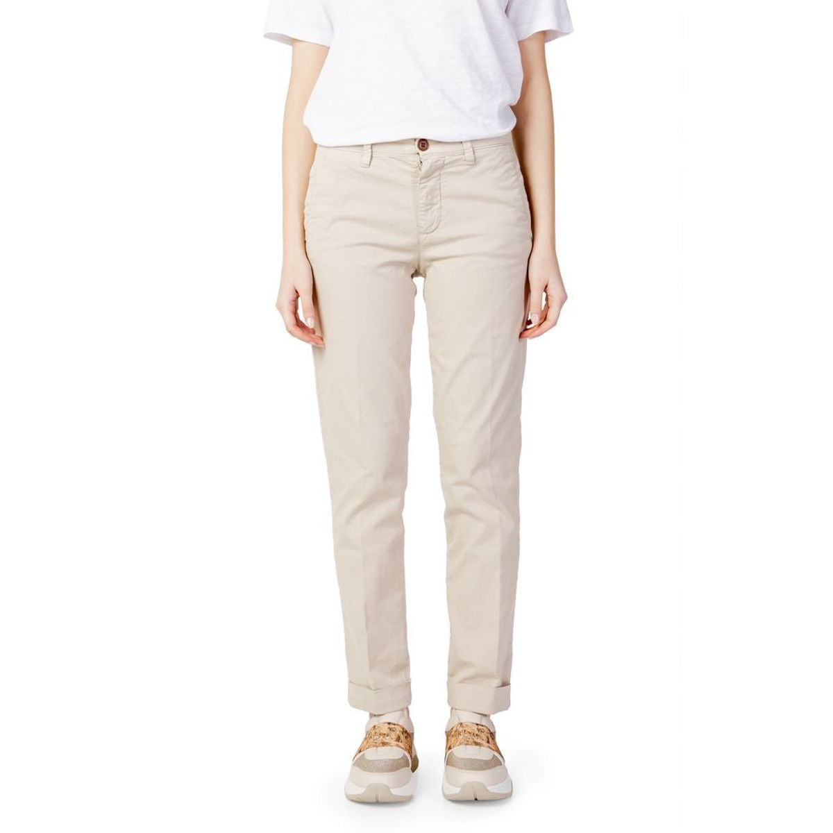 Blauer Beige Cotton Jeans & Pant