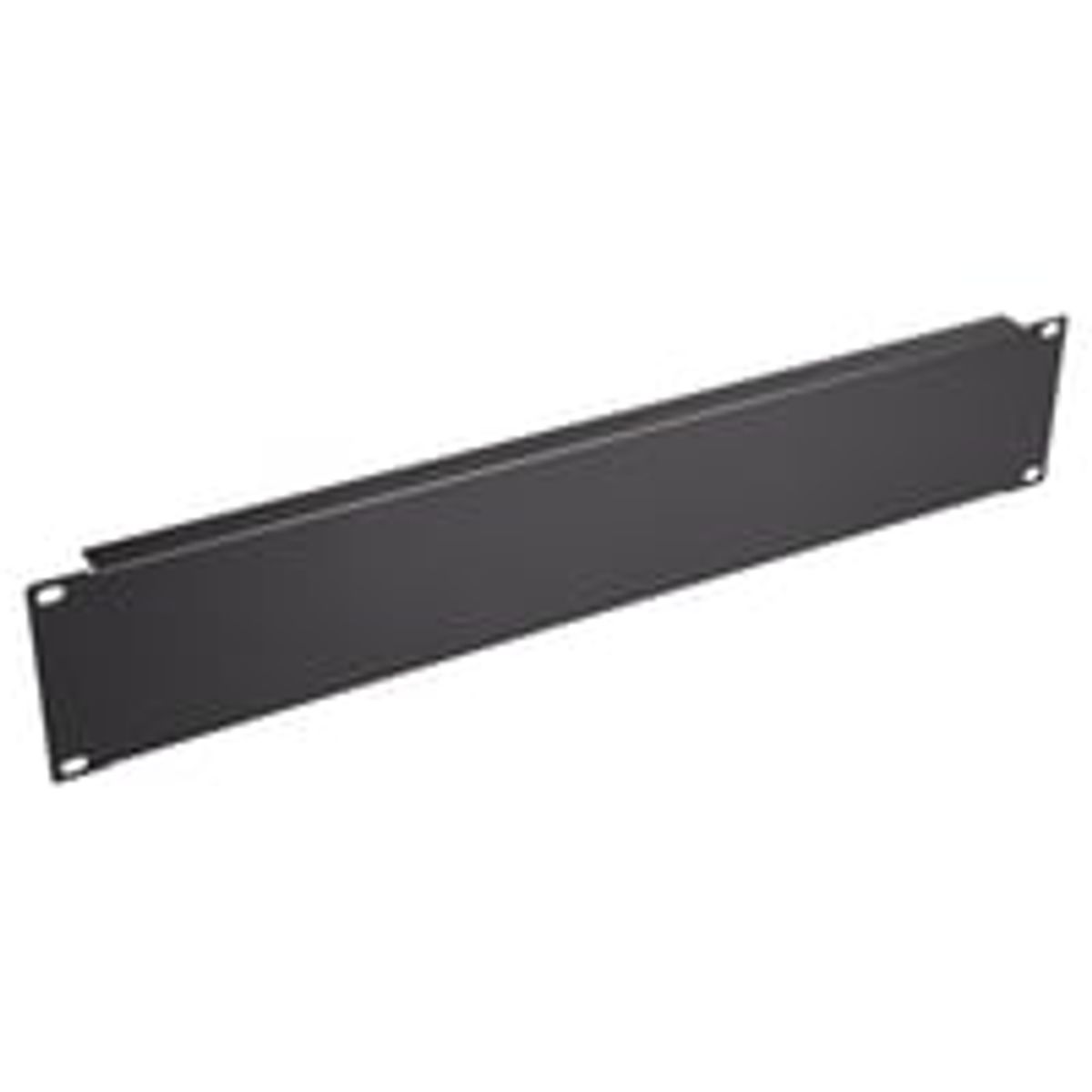 Blindplade til 19" rack 2HE sort metal