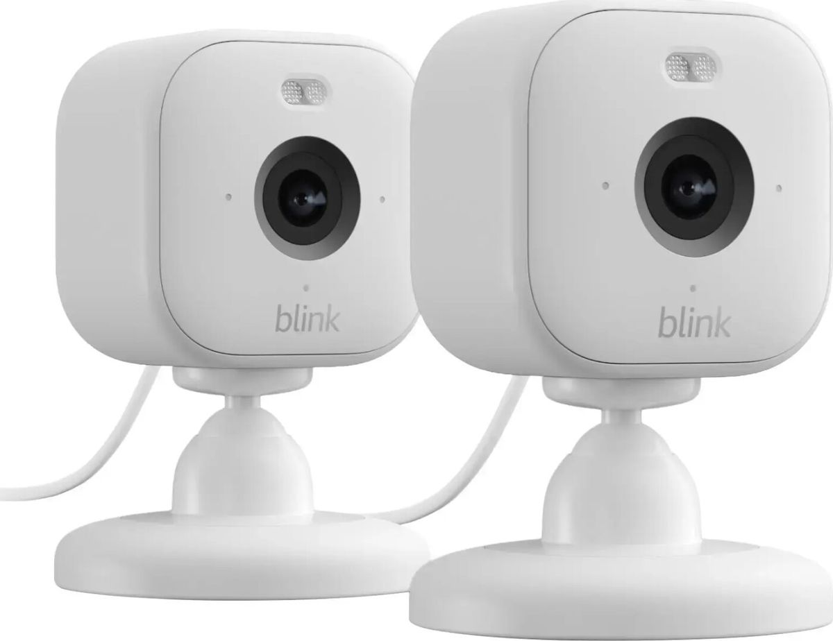 Blink - Mini 2 Smart Indendørs Sikkerhedskamera 2stk Sæt Hvid