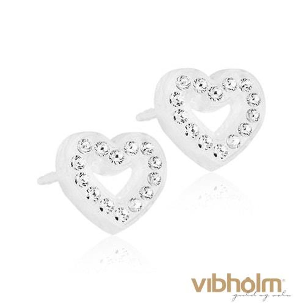 Blomdahl - Brilliance Heart Hollow Crystal Ørestikker 15-01121-01