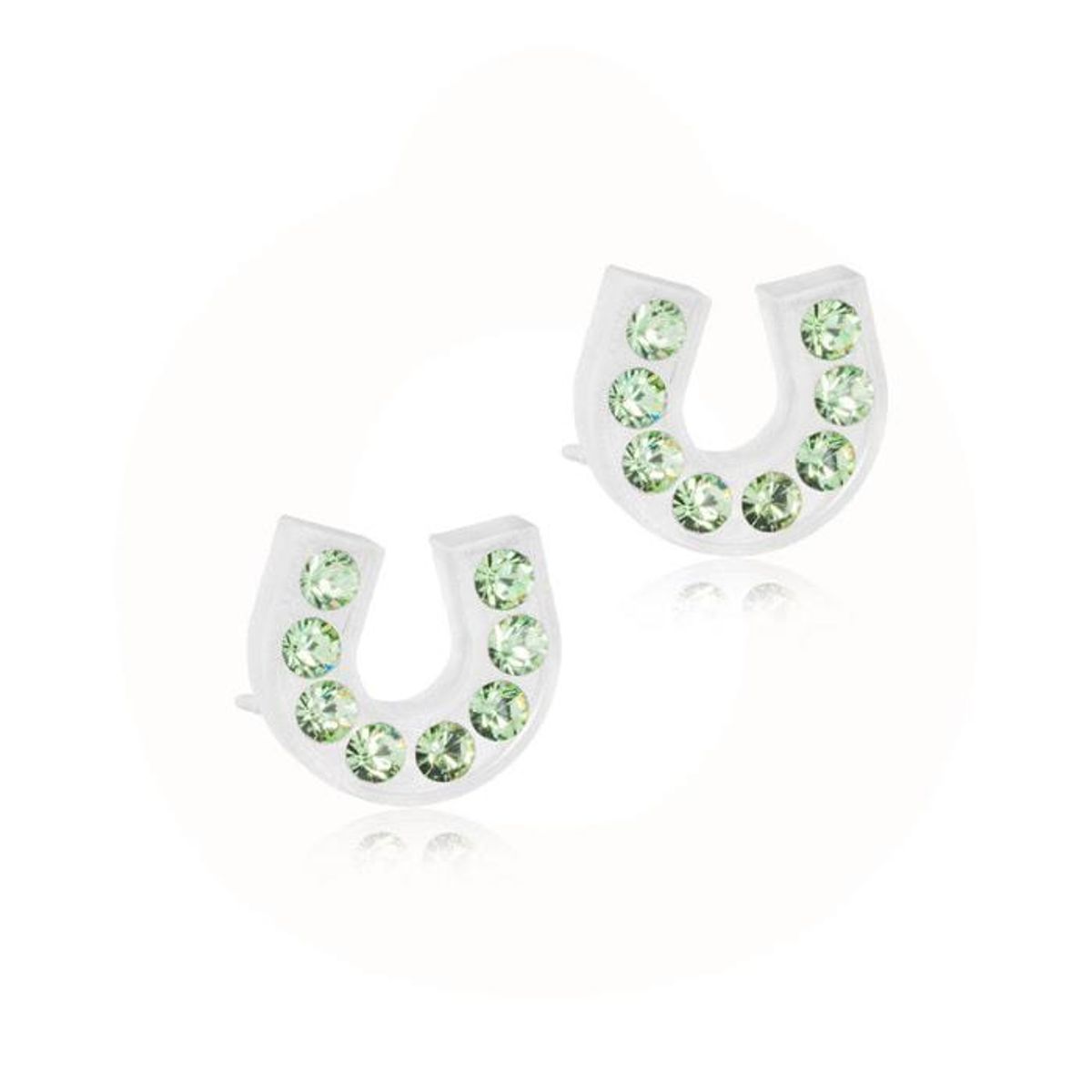 Blomdahl - Brilliance Horseshoe Peridot Ørestikker 15-01127-16