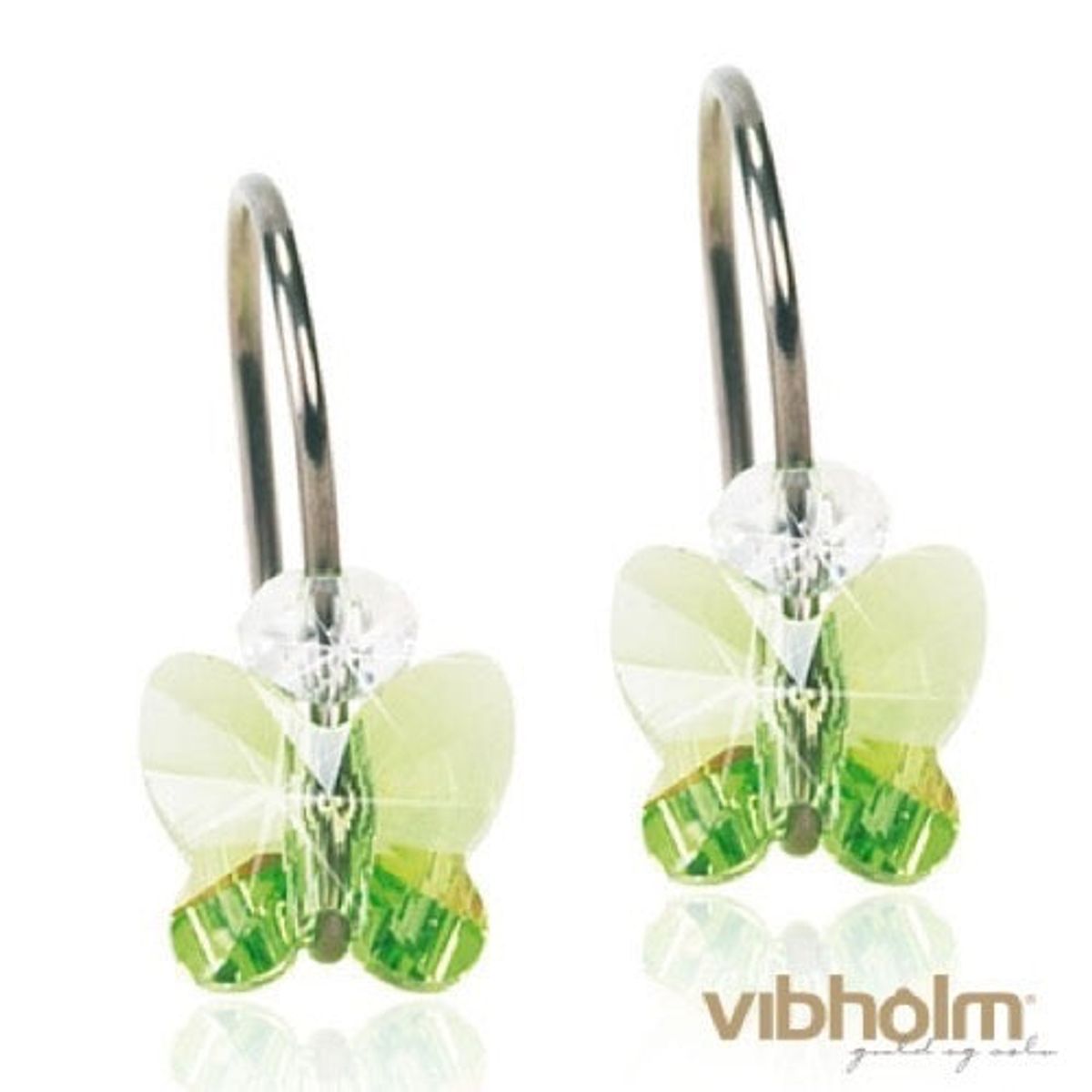 Blomdahl Butterfly Peridot ørering 15-1258-16