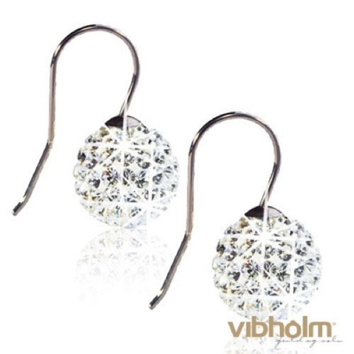 Blomdahl Crystal Ball Pendant White ørering 15-1271-01