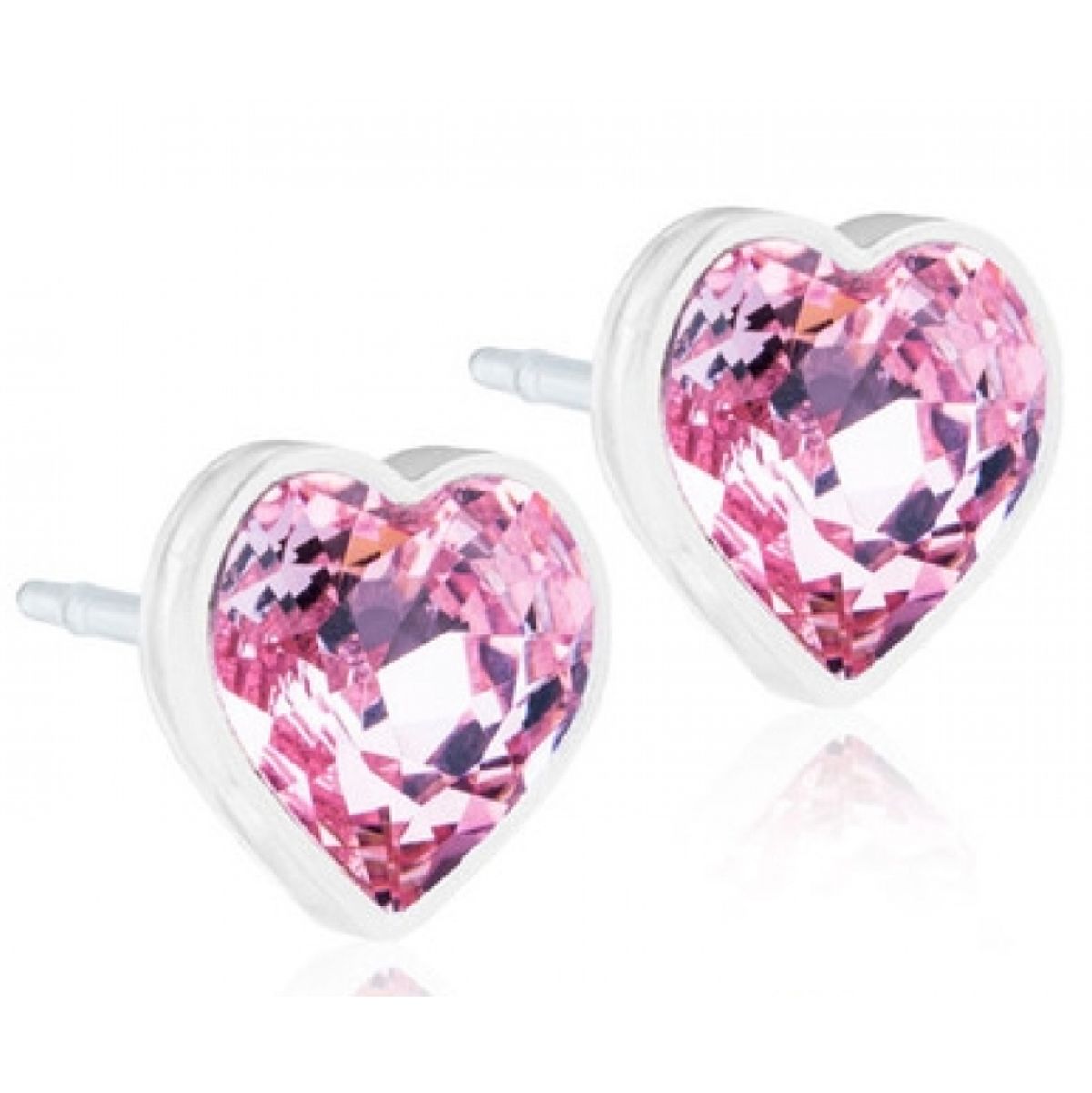 Blomdahl Heart Light Rose 6 mm