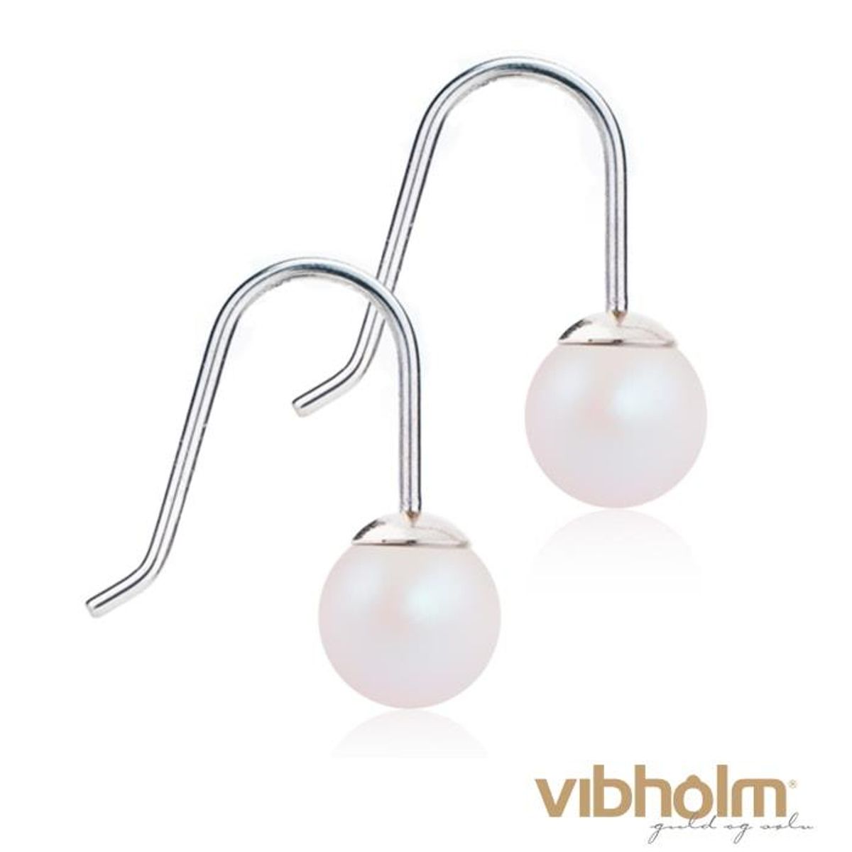 Blomdahl - Mini Pendant Pearl White Shimmer 6 mm Øreringe 15-1280-52