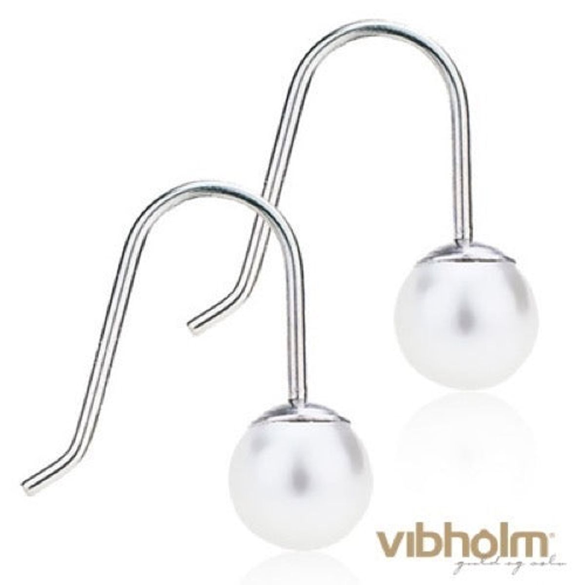 Blomdahl - Mini Pendant Pearl White ørehænger 15-1280-59