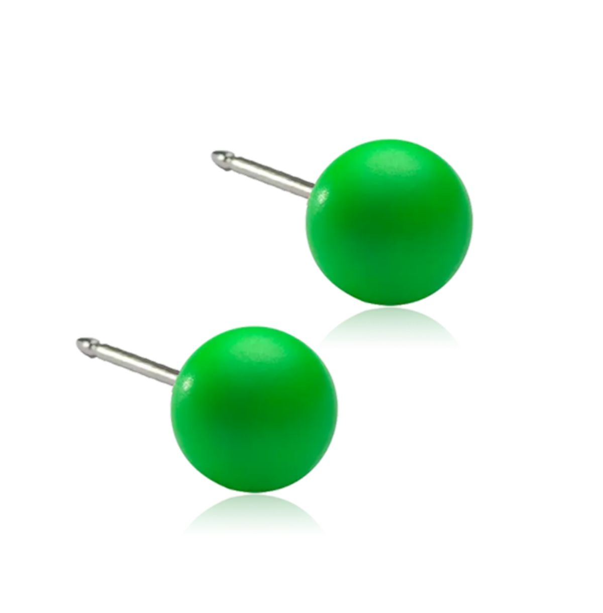 Blomdahl - Pearl Electric Green Ørestikker medicinsk titan 15-1233-37