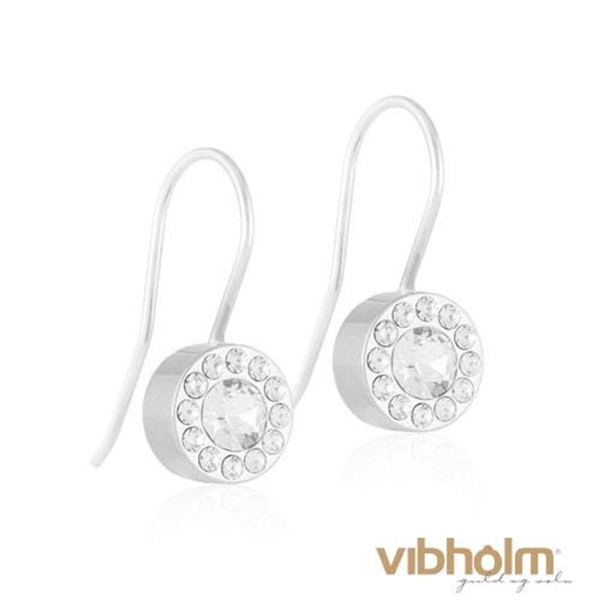 Blomdahl - Pendant Brilliance Halo Crystal Ørehængere medicinsk titanium 15-1238-6501