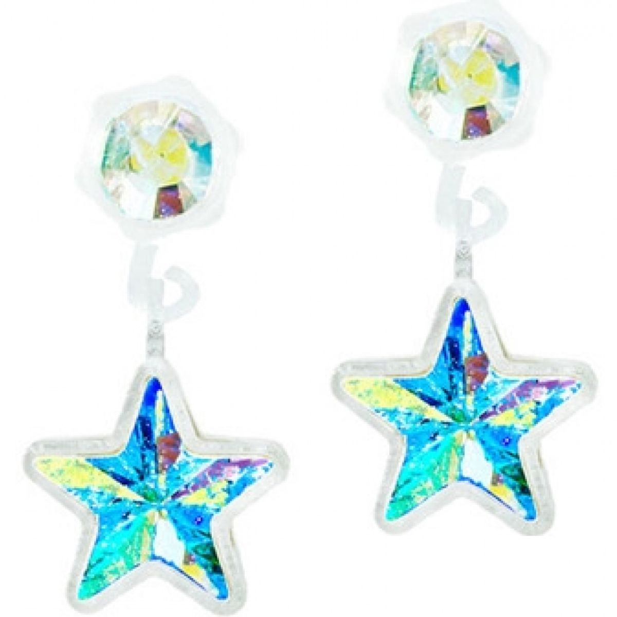 Blomdahl Pendant Star rainbow 4/6 mm