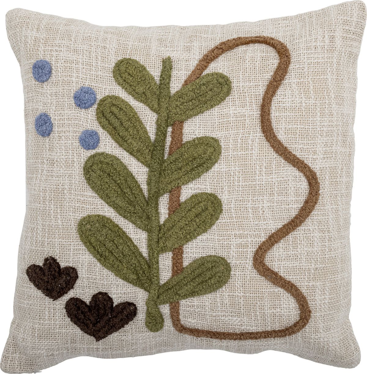 Bloomingville - Batley Pude - Natur - Bomuld - 45x45 Cm