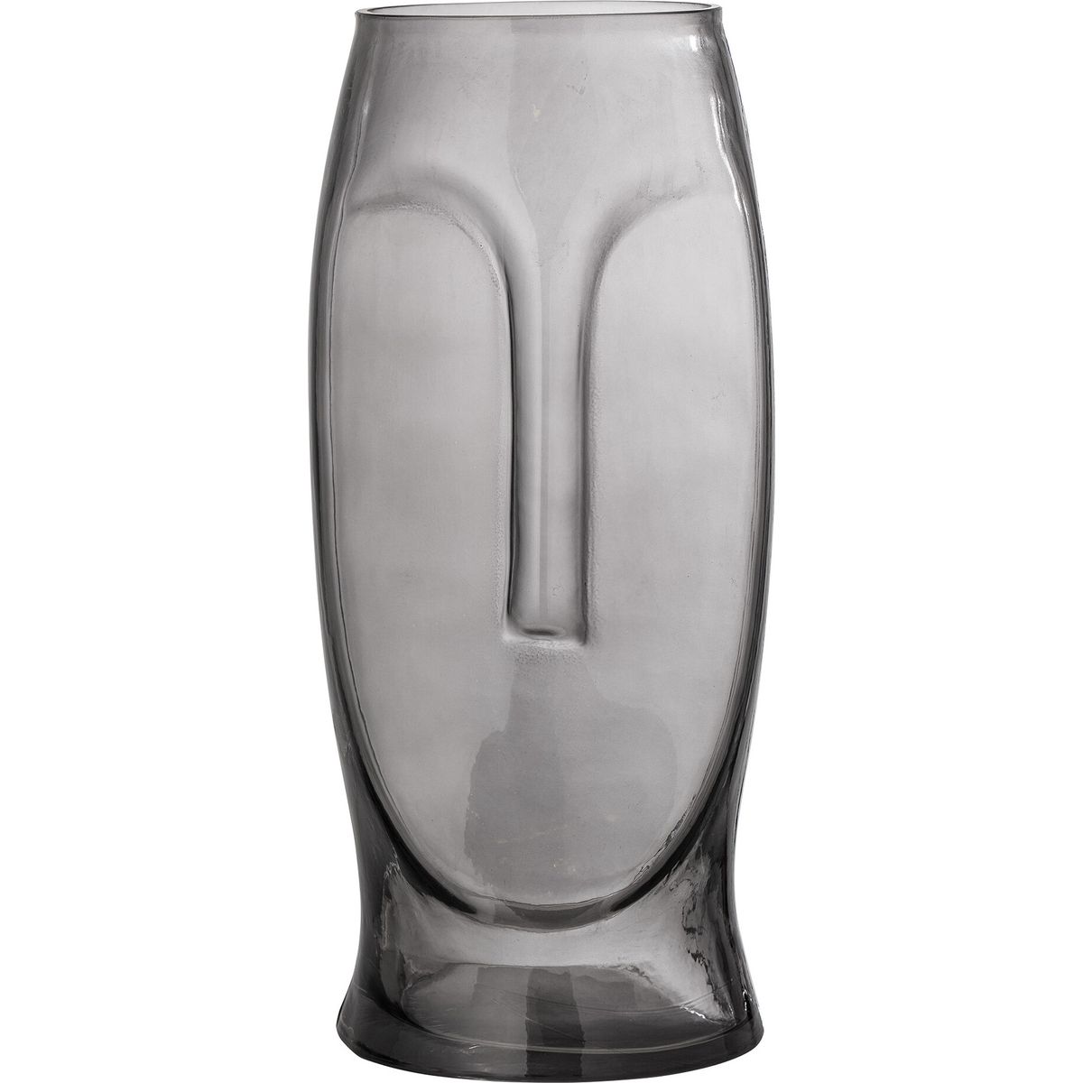 Bloomingville - Ditta Vase - Grå - Glas - H 30 Cm