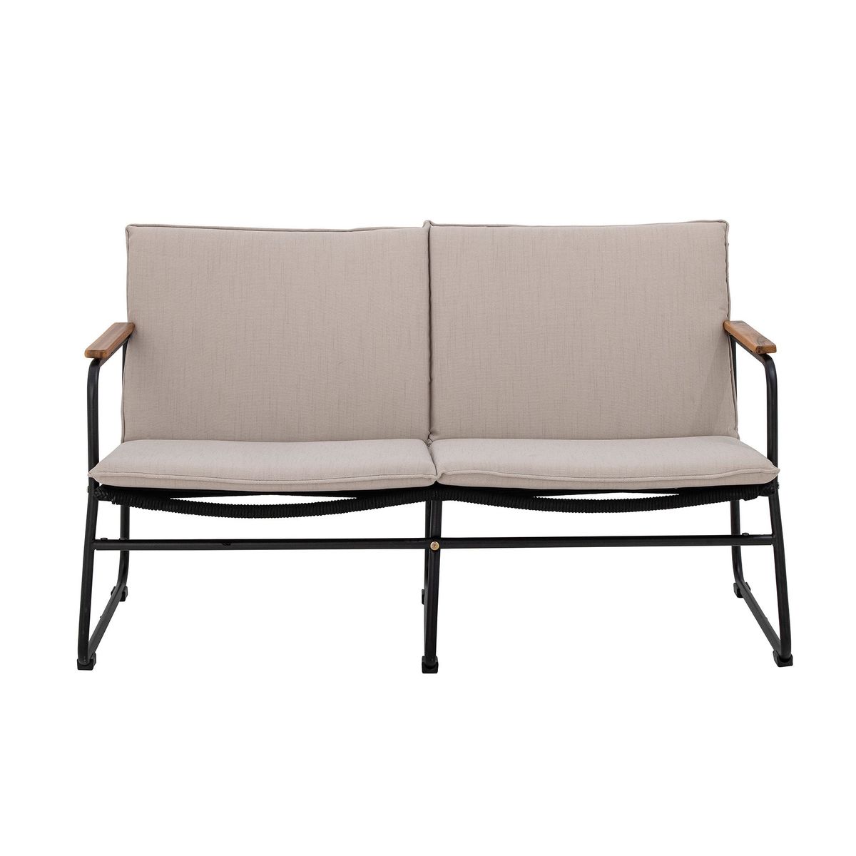 Bloomingville - Hampton Sofa, Sort, Metal L125 cm