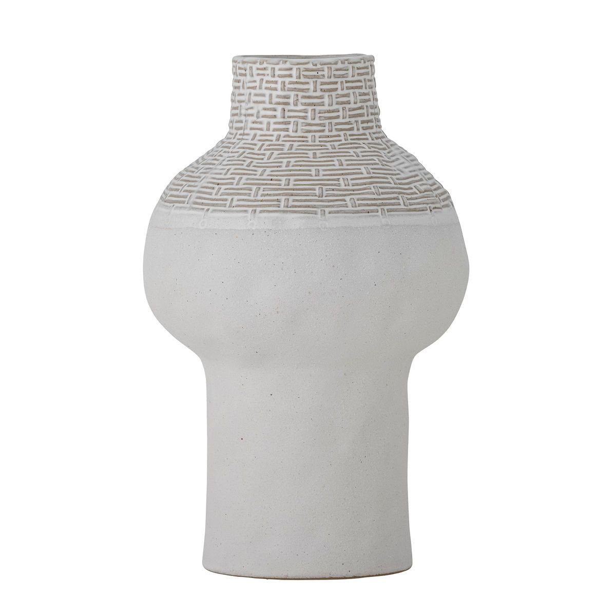 Bloomingville Iyore Vase, Hvid, Stentøj