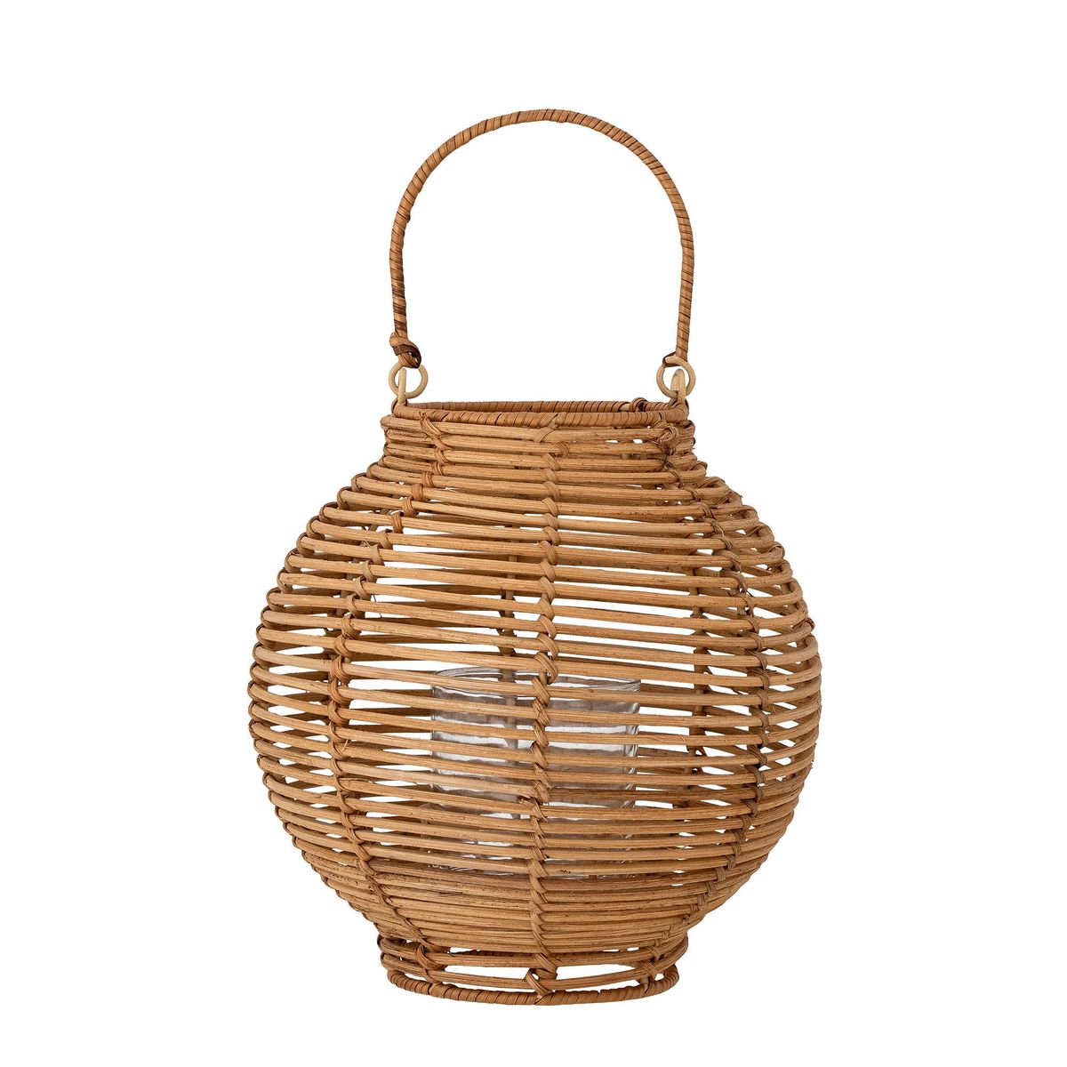 Bloomingville - Malua Lanterne m/Glas, Natur, Rattan H25 cm