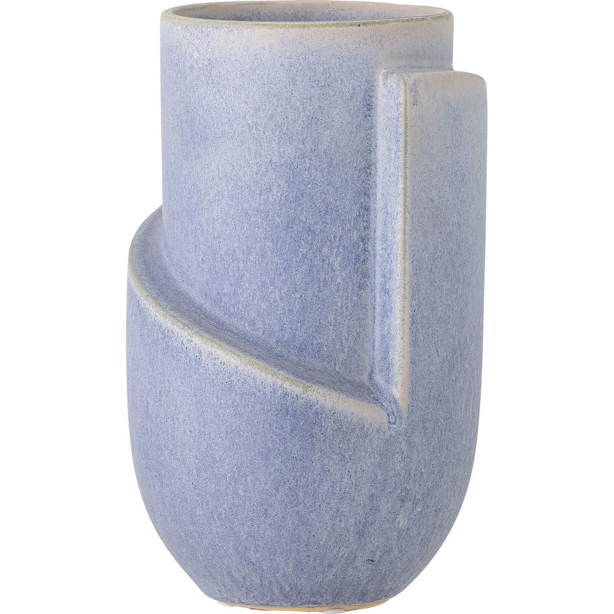 Bloomingville - Norbert Vase - Blå - Stentøj Keramik - H 18,5 Cm