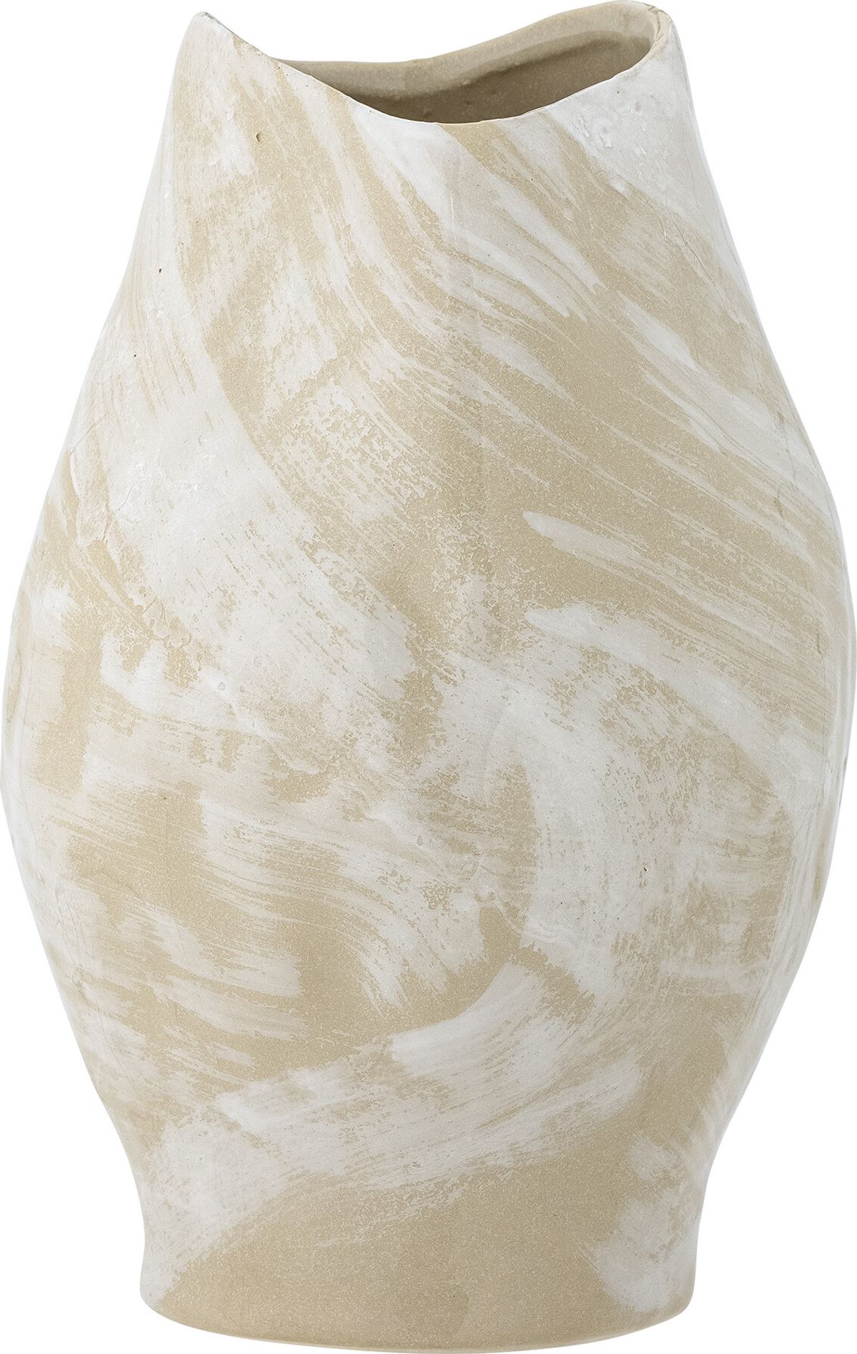 Bloomingville - Obsa Vase - Natur - Stentøj - H 31 Cm