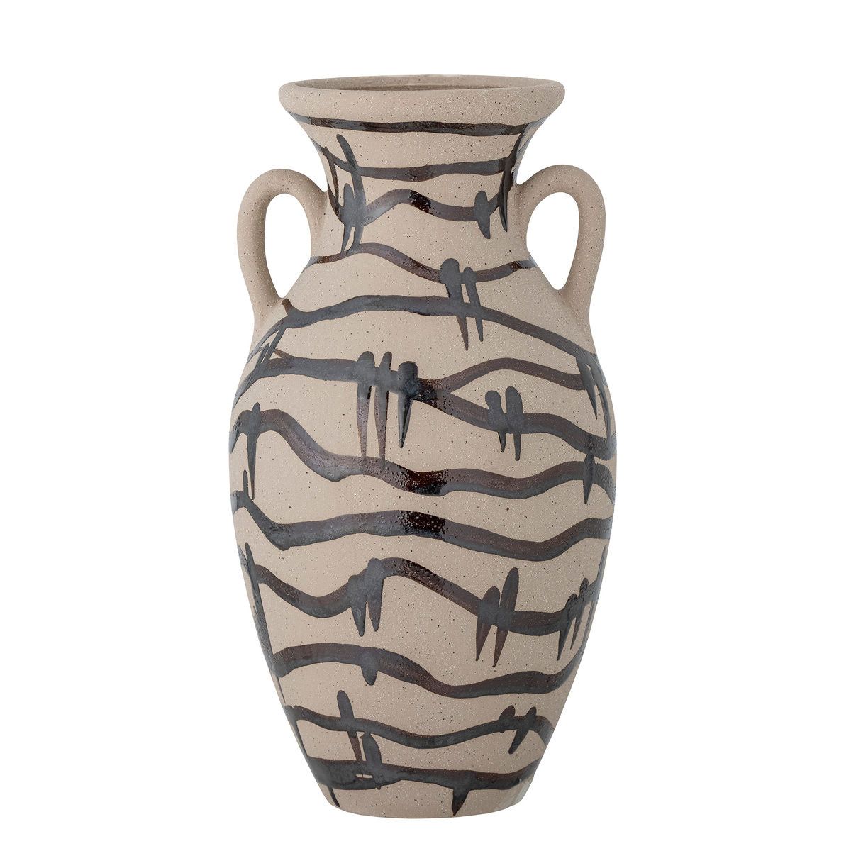 Bloomingville Ohana Vase, Sort, Stentøj