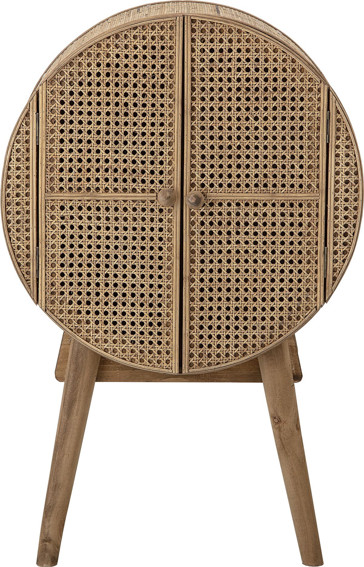 Bloomingville - Otto Rundt Skab - Natur - Rattan Plast - 51,5x80x28 Cm