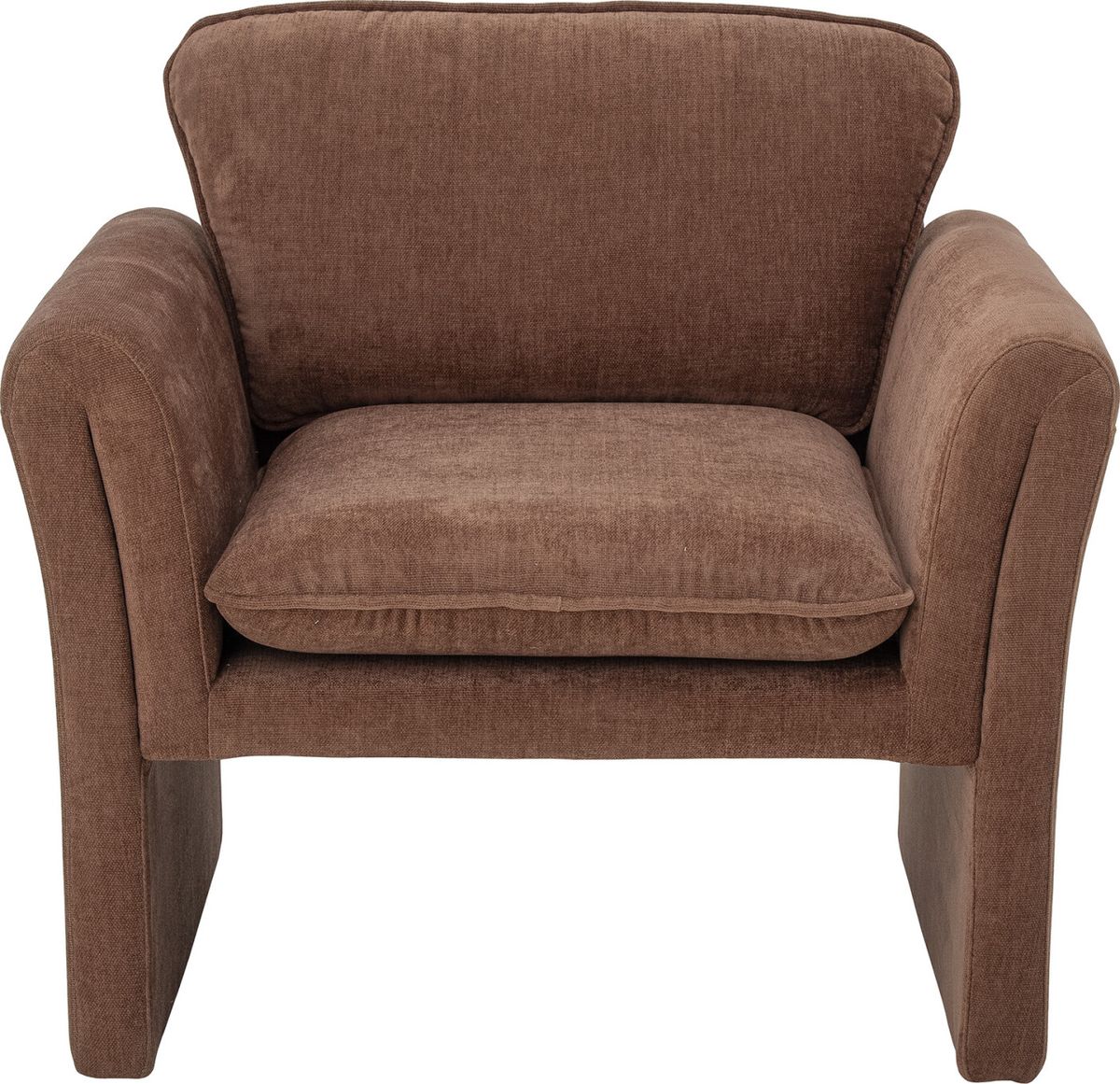 Bloomingville - Paseo Loungestol - Brun - Polyester Stof