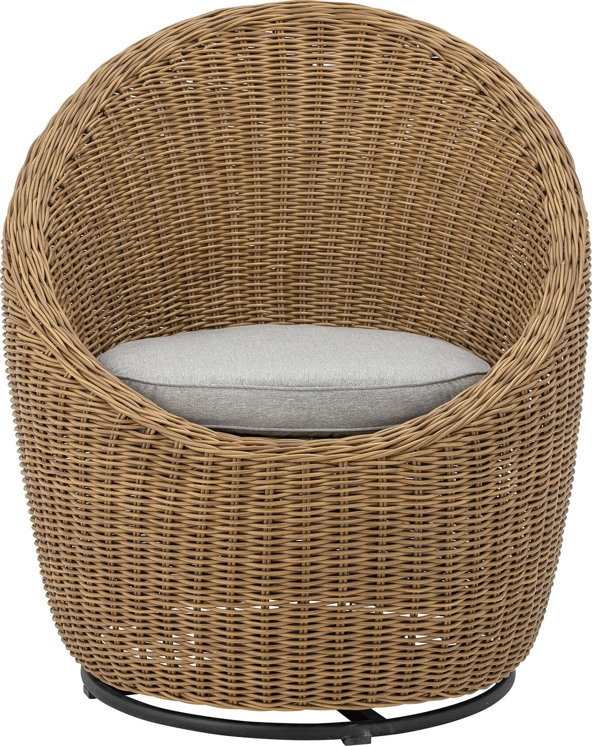 Bloomingville - Roccas Loungestol - Brun - Polyrattan Flet